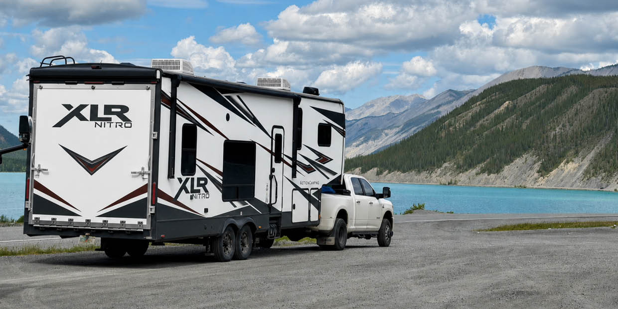 Long-distance RV travel video placeholder